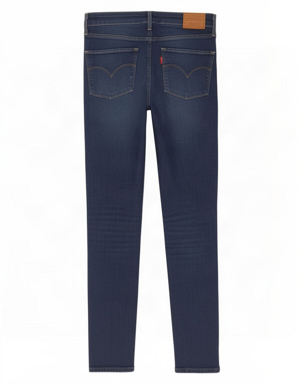 Calça jeans feminina Levi's 721 High Rise Skinny W30 L30 azul marinho algodão