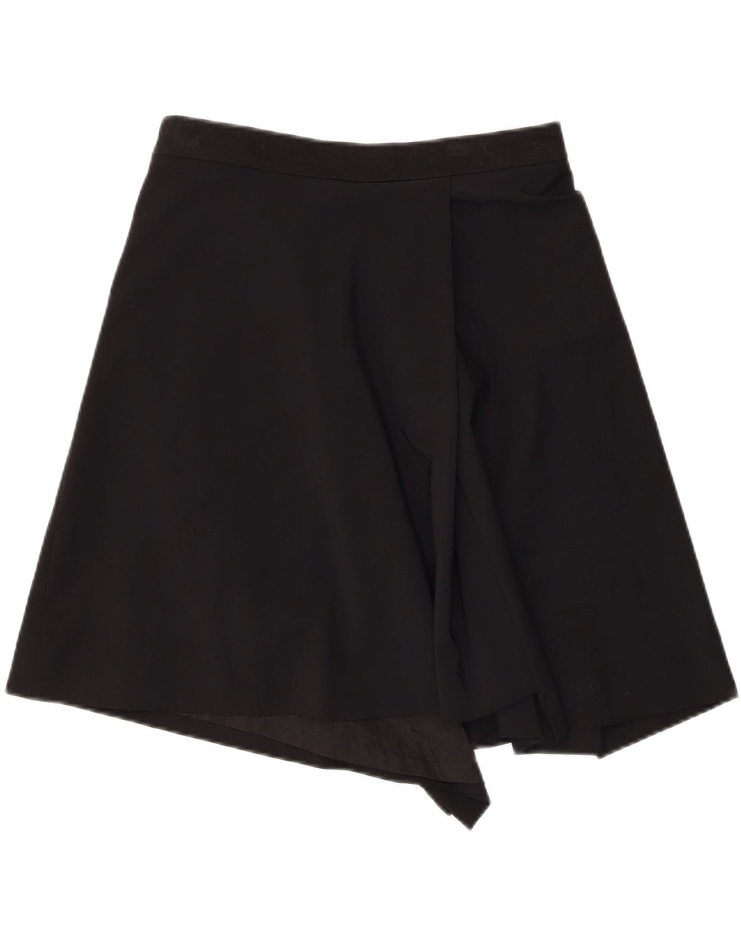 ANGELA MELE Saia feminina envolvente IT 44 médio W30 lã preta