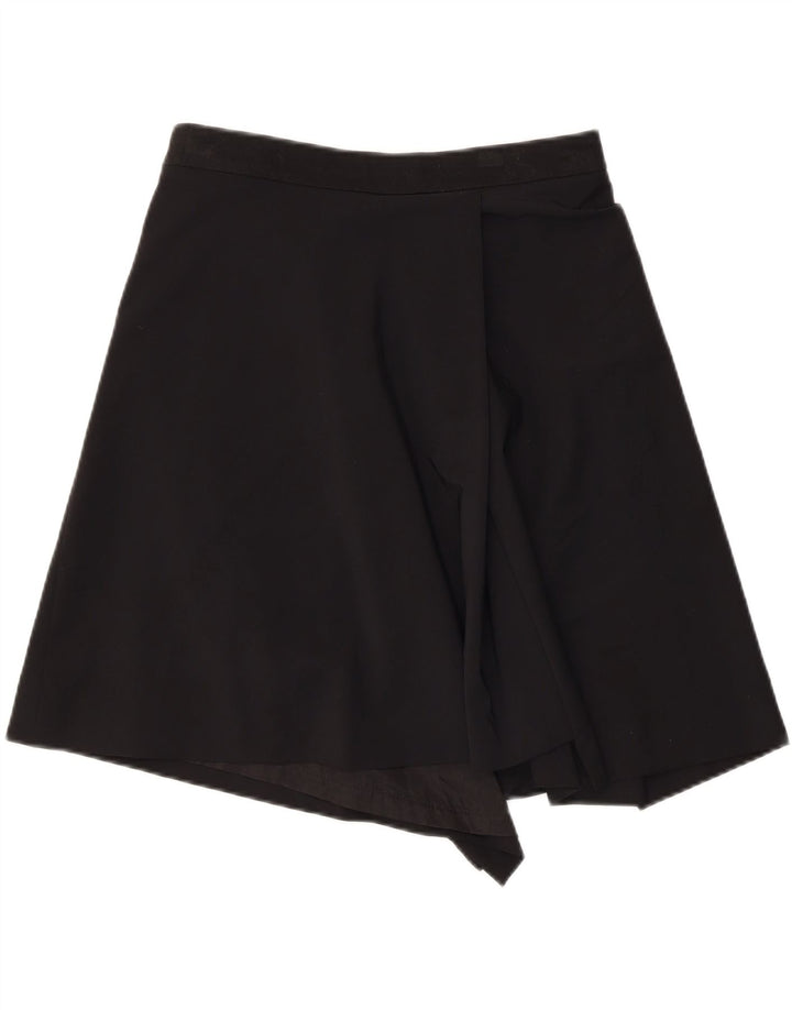 ANGELA MELE Saia feminina envolvente IT 44 médio W30 lã preta