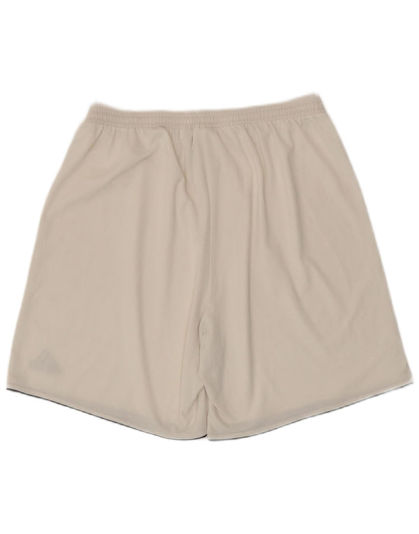 Adidas Masculino Climalite Sport Shorts XL Off White Poliéster Esportes