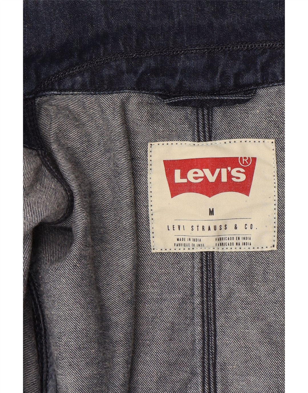 Jaqueta jeans masculina Levi's UK 38 azul médio