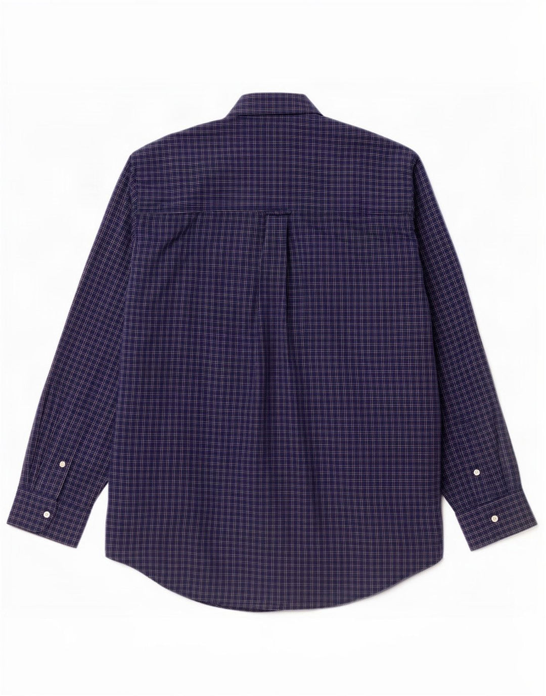 Camisa masculina Chaps Easy Care XL azul marinho xadrez algodão