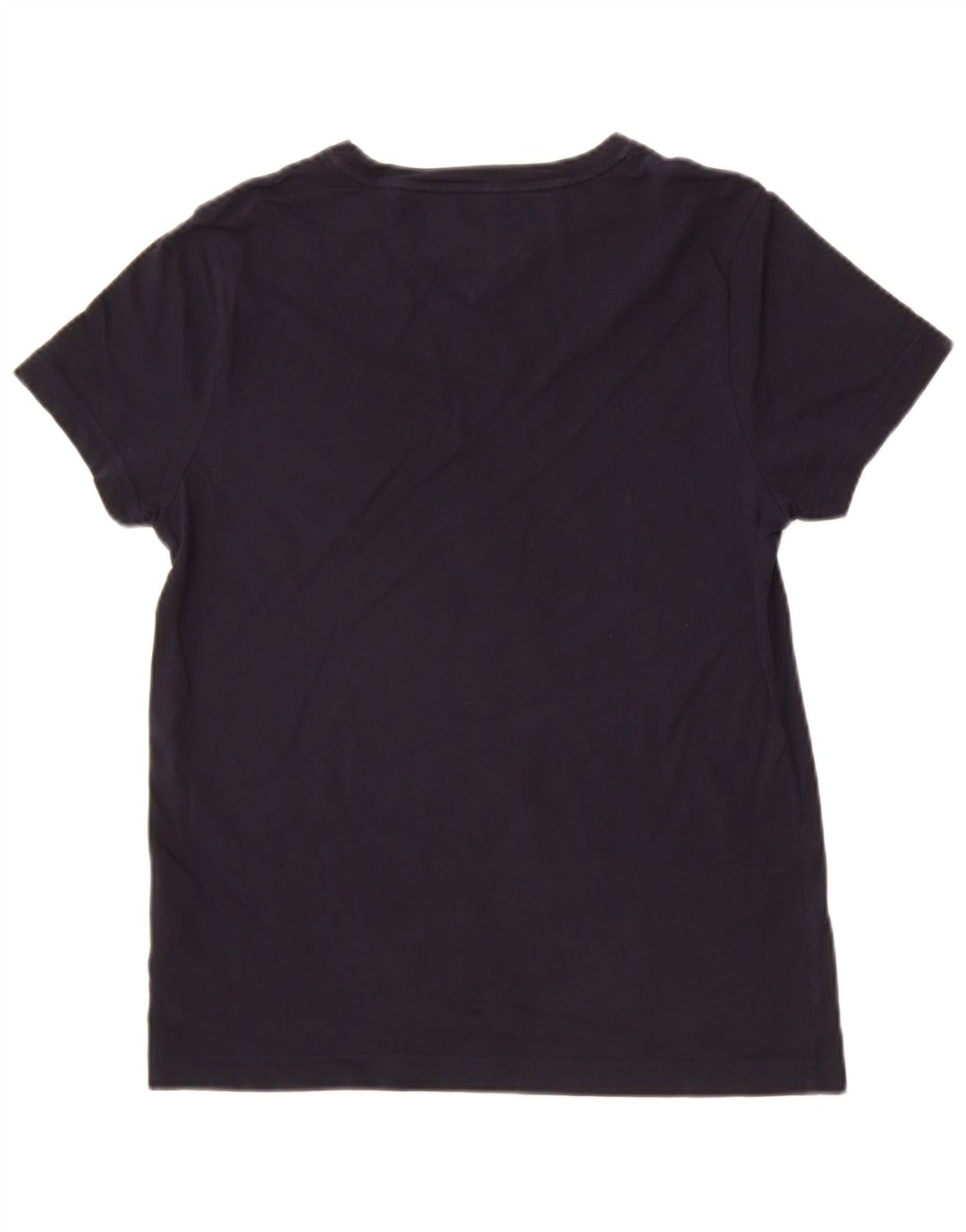 Camiseta masculina Tommy Hilfiger com estampa gráfica pequena de algodão preto