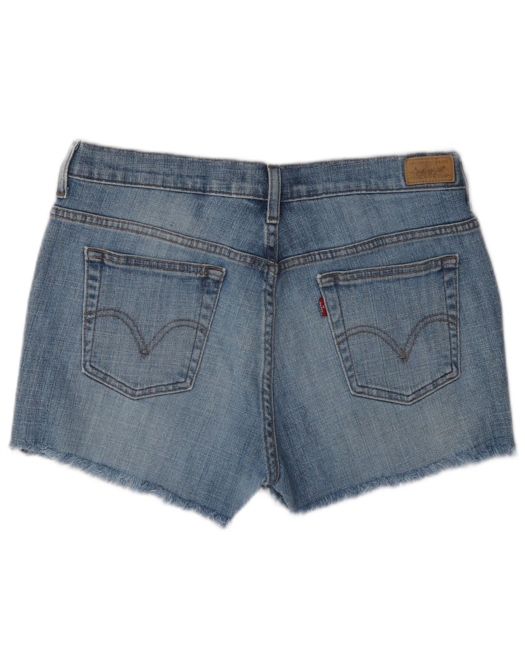 Shorts jeans feminino Levi's 515 US 10 grande W34 azul algodão