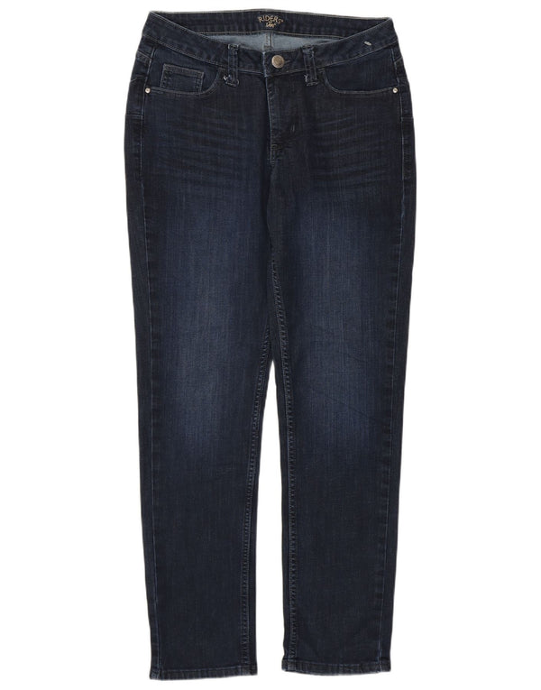 Lee Womens Riders Slim Jeans US 10 Grande W32 L28 Azul Marinho Algodão