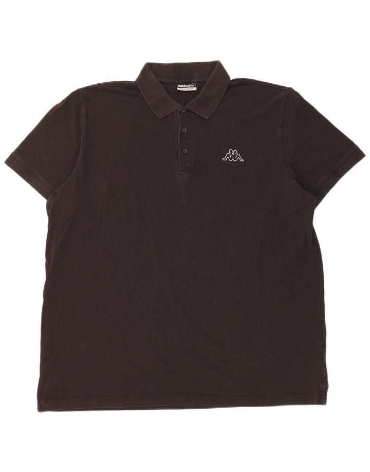 Camisa polo masculina Kappa 3XL algodão preto
