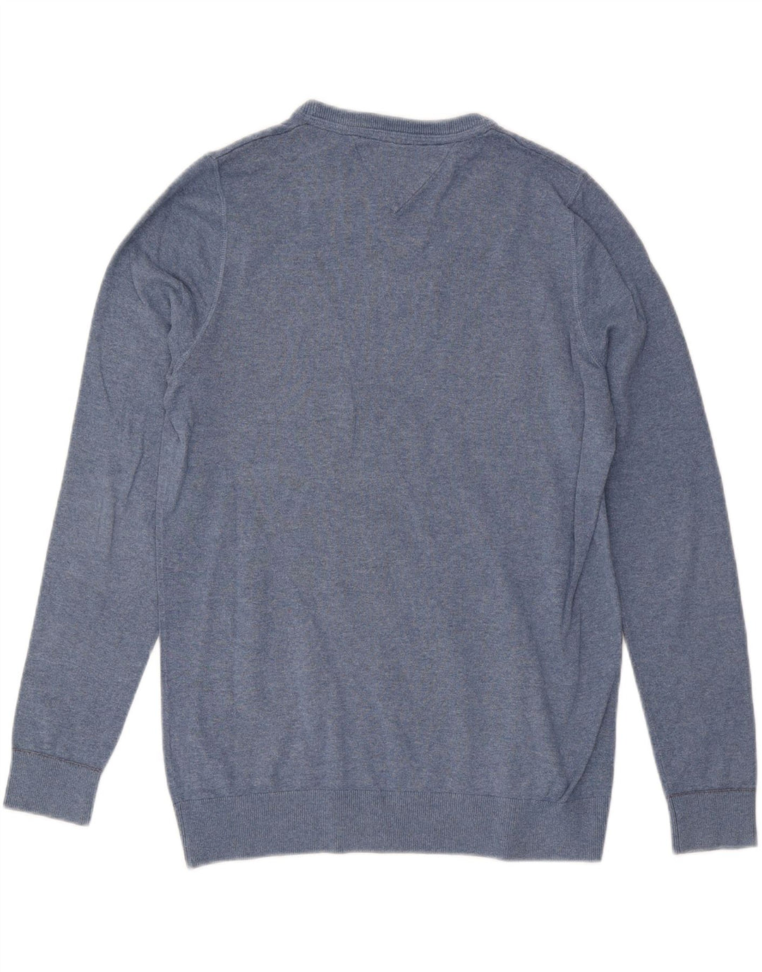 TOMMY HILFIGER Mens Crew Neck Jumper Sweater XL Blue Cotton Vintage Tommy Hilfiger and Second-Hand Tommy Hilfiger from Messina Hembry 