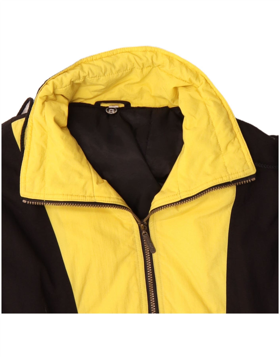 Jaqueta Anorak masculina OLYMPIA com capuz e ajuste solto Reino Unido 38 bloco colorido preto médio