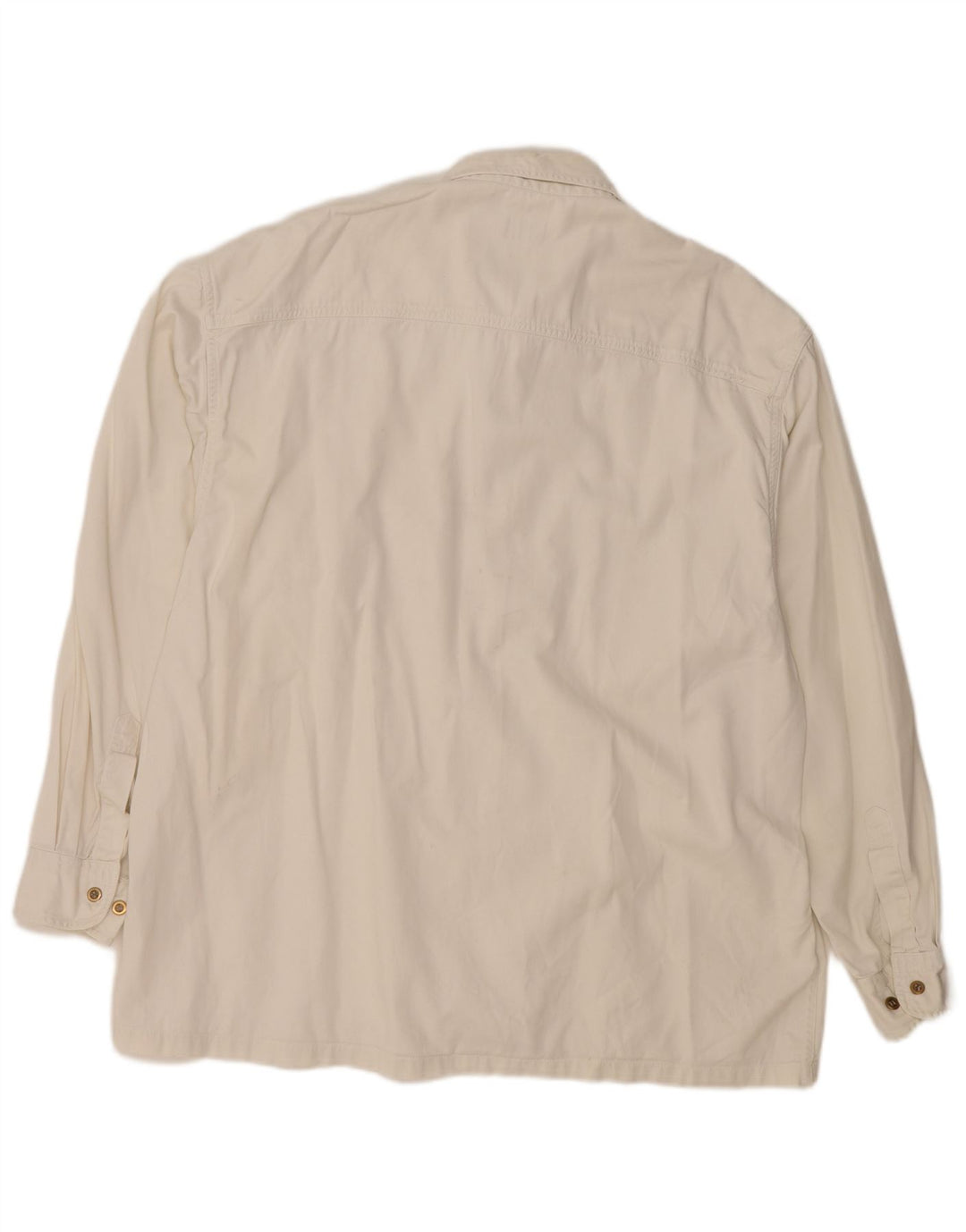 Camisa jeans masculina Berto Lucci XL algodão branco