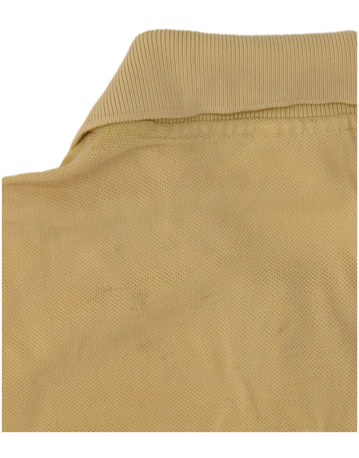 Camisa polo masculina Lacoste tamanho 3 pequena amarela