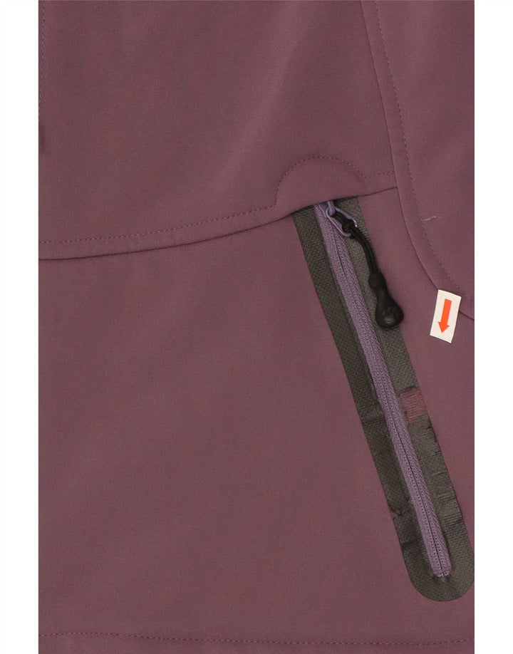 Jaqueta corta-vento feminina Jack Wolfskin Reino Unido 8 poliéster roxo pequeno