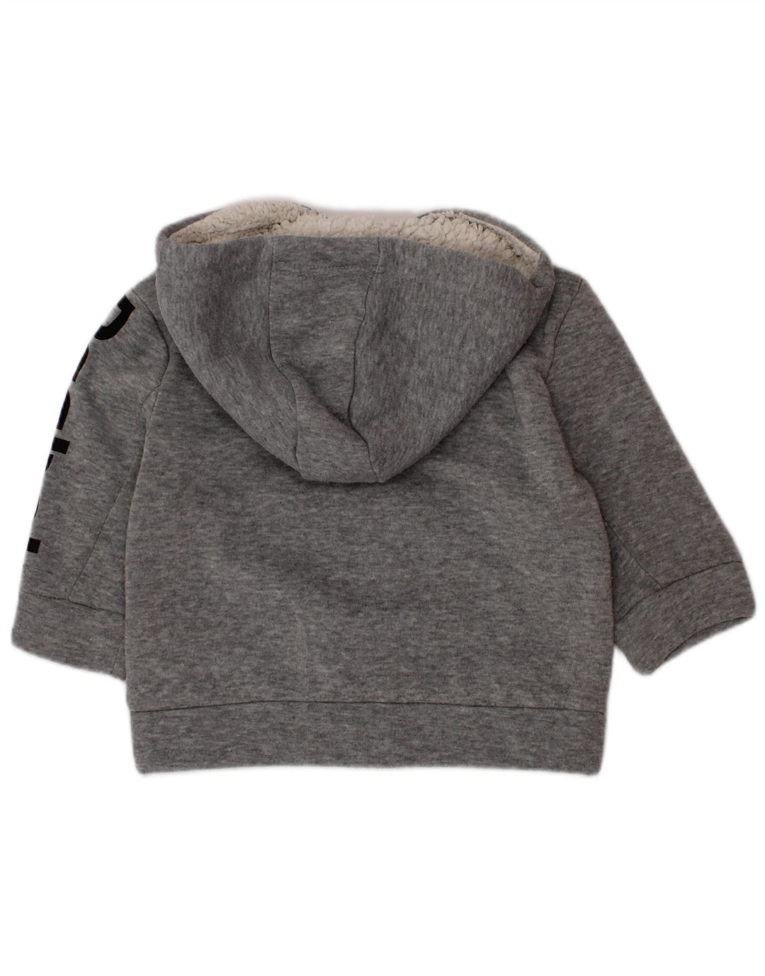 Suéter REEBOK para meninos com capuz e zíper gráfico 9-12 meses poliéster cinza