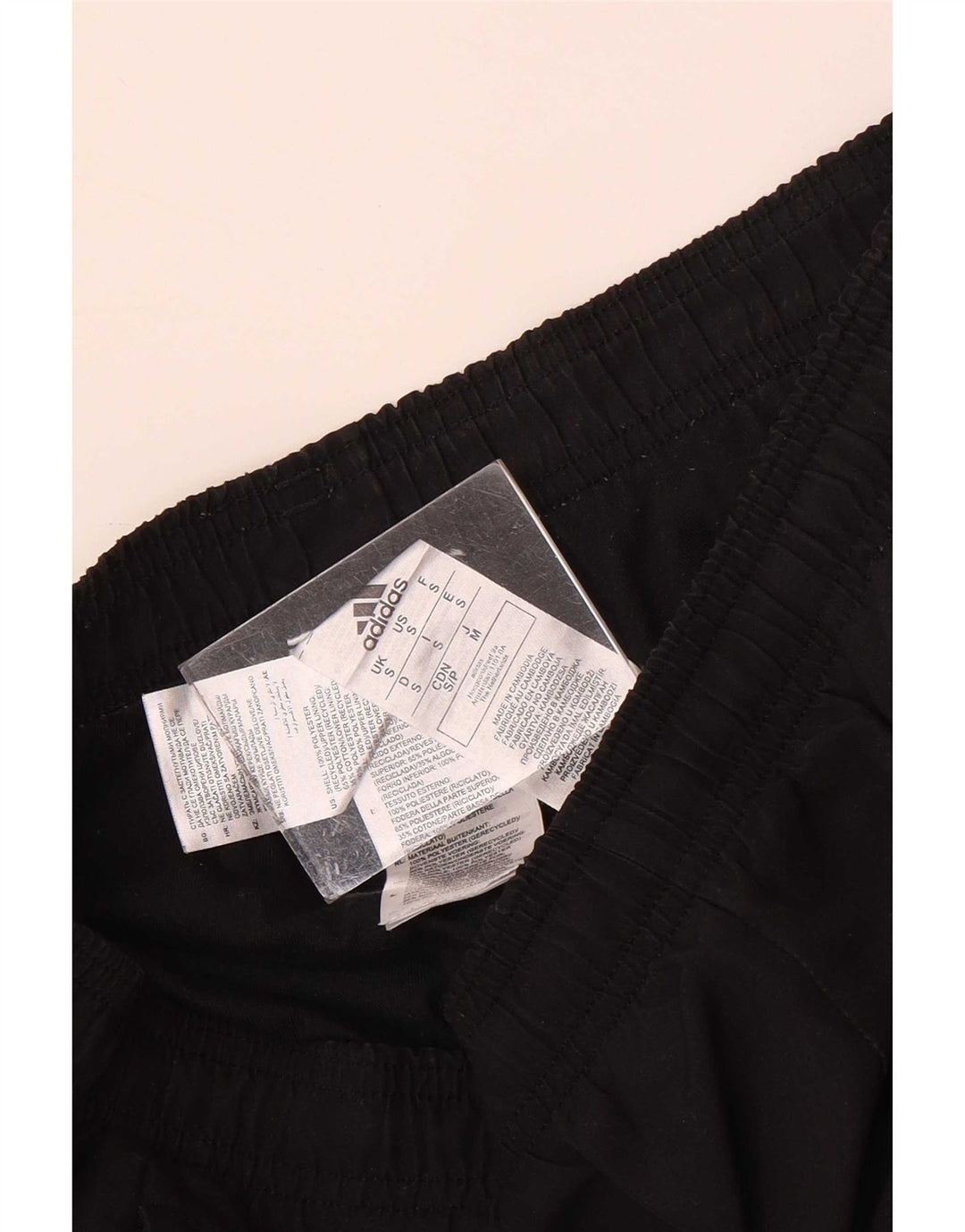 Adidas Mens Treino Calças Joggers Pequeno Poliéster Preto
