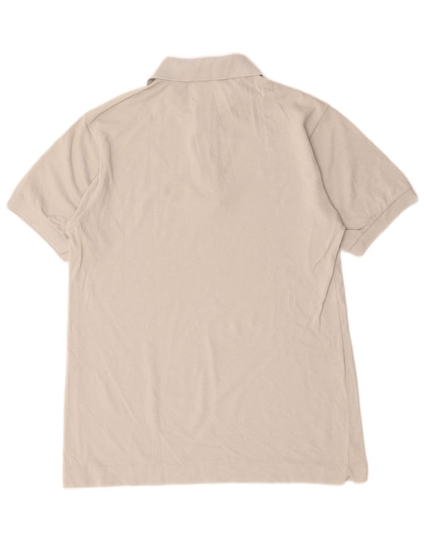 Camisa polo masculina Lacoste tamanho 3 pequeno algodão cinza