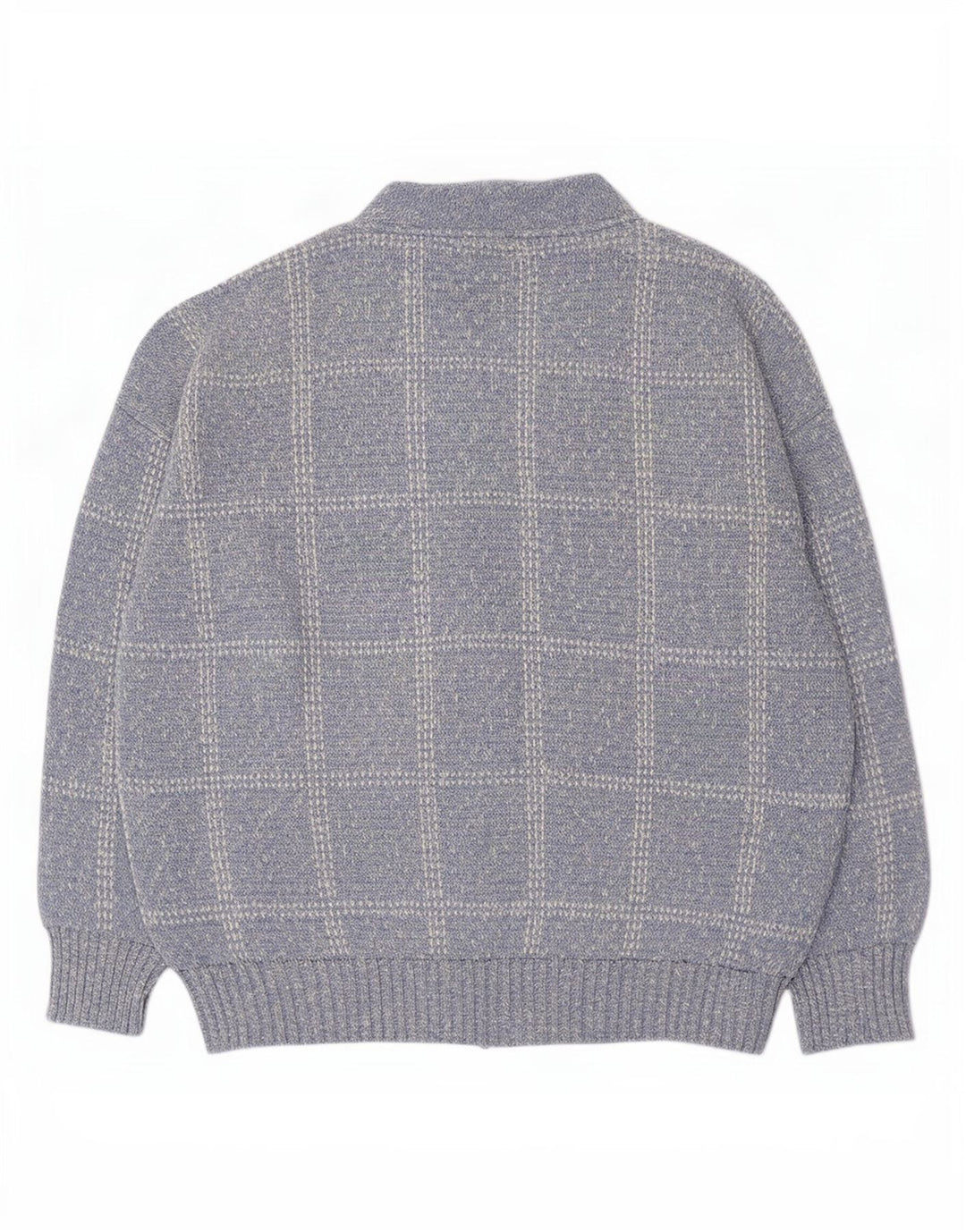 Suéter masculino Rodes Cardigan XL azul xadrez acrílico