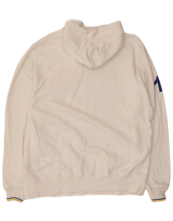 Diadora Mens Graphic Hoodie Jumper XL Algodão Branco