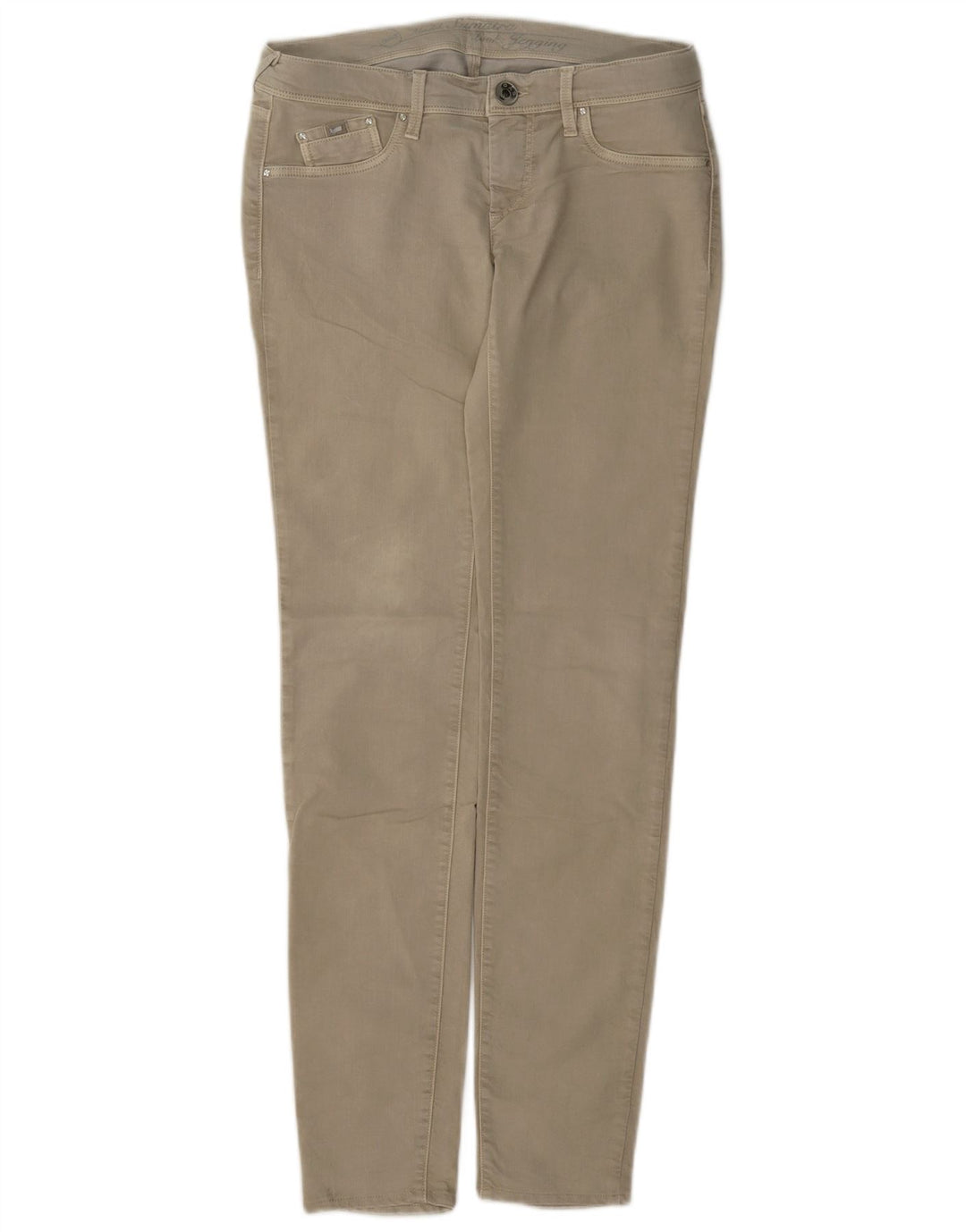 Gas Womens Slim Jeans W28 L32 Algodão Bege