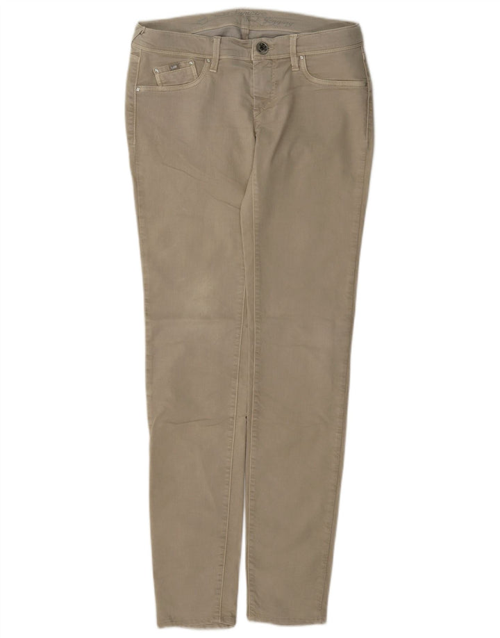 Gas Womens Slim Jeans W28 L32 Algodão Bege