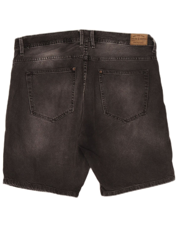 Shorts jeans masculino Zara EU 46 XL W36 cinza