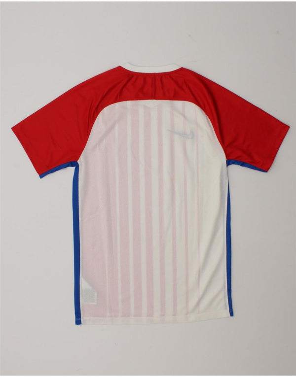 Camiseta Nike Masculina Dri Fit Top Pequeno Poliéster Listrado Vermelho