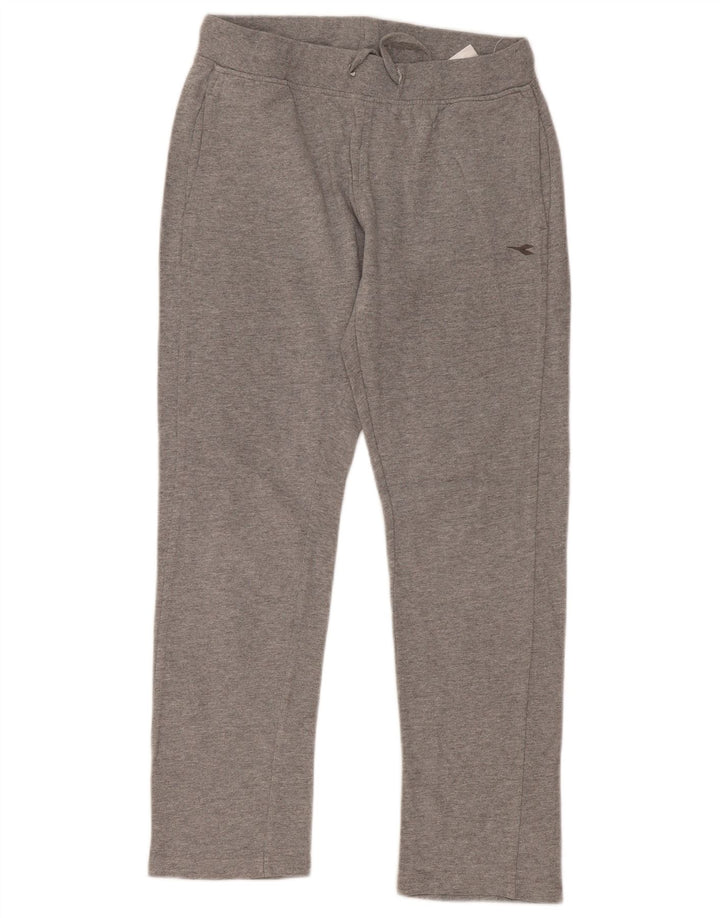 Calças de treino femininas Diadora UK 14 cinza médio