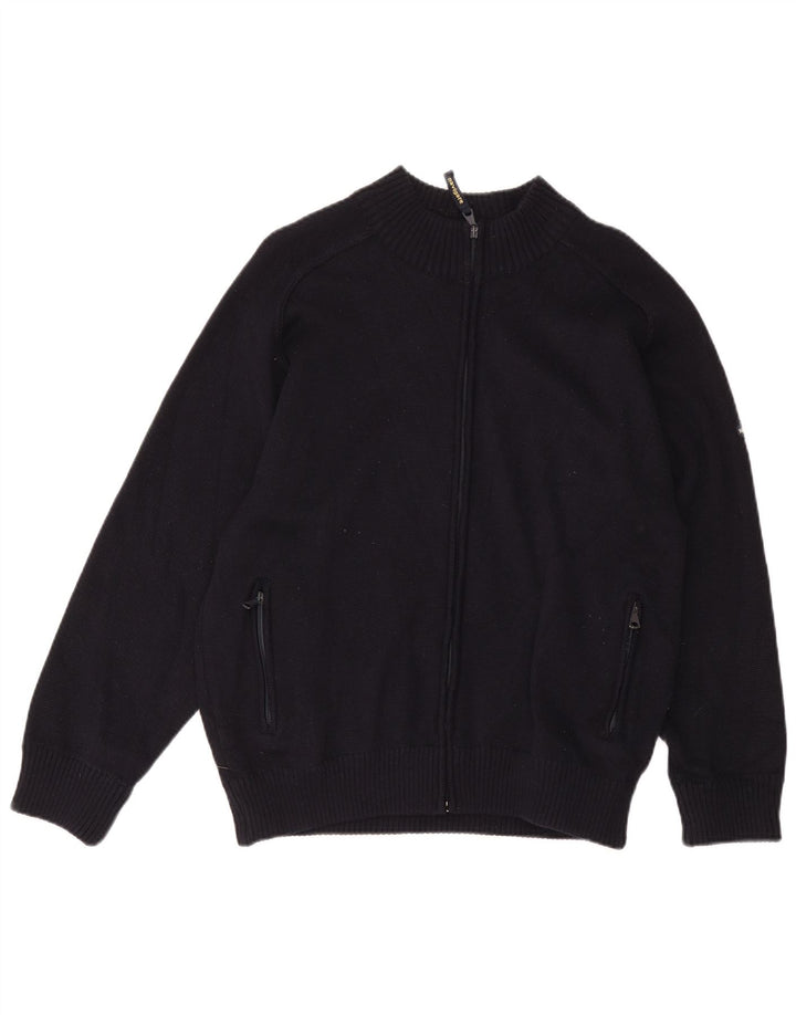 Suéter cardigã masculino NAVIGARE azul marinho médio