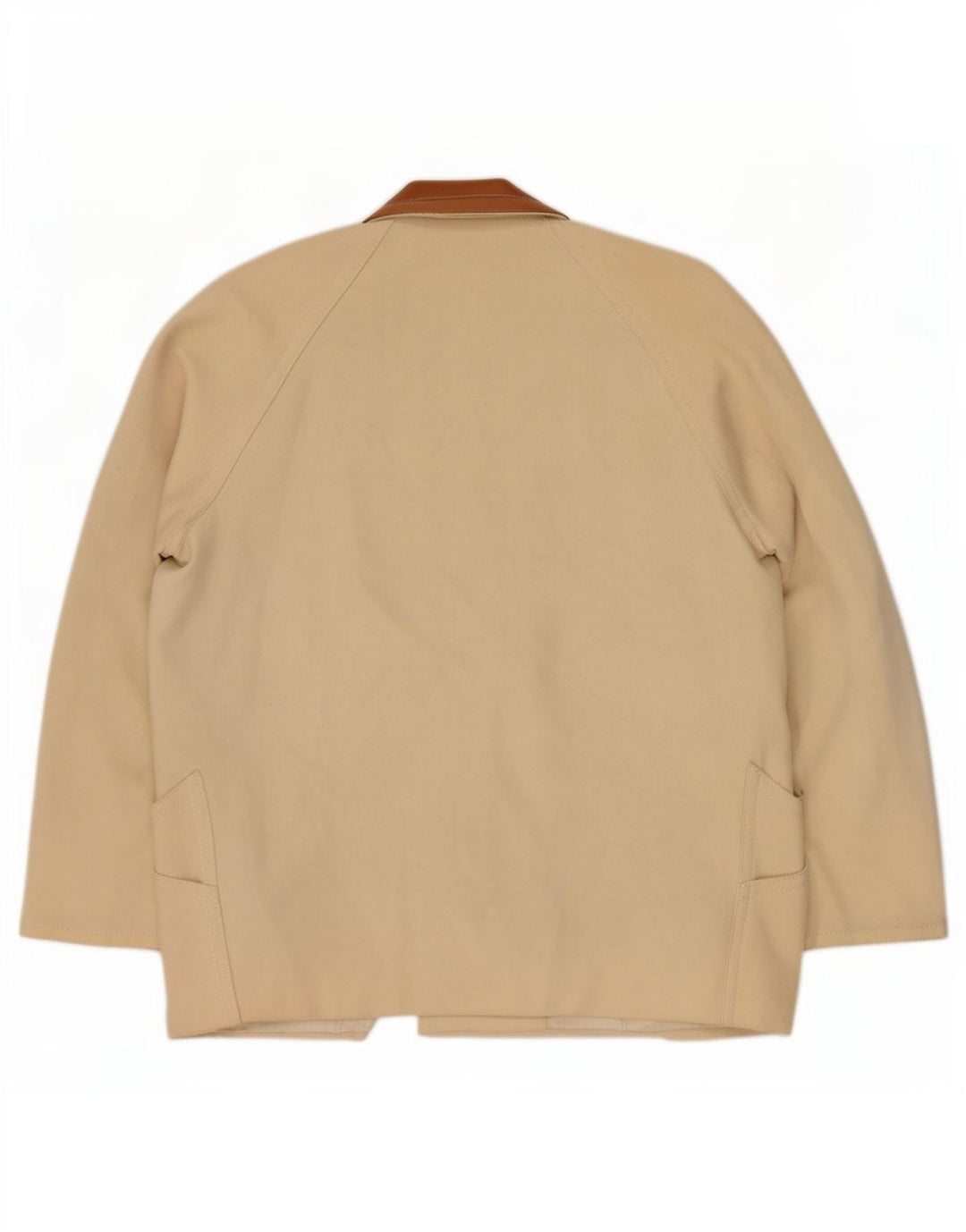 Jaqueta blazer feminina Max Mara com peito duplo UK 12 médio off white