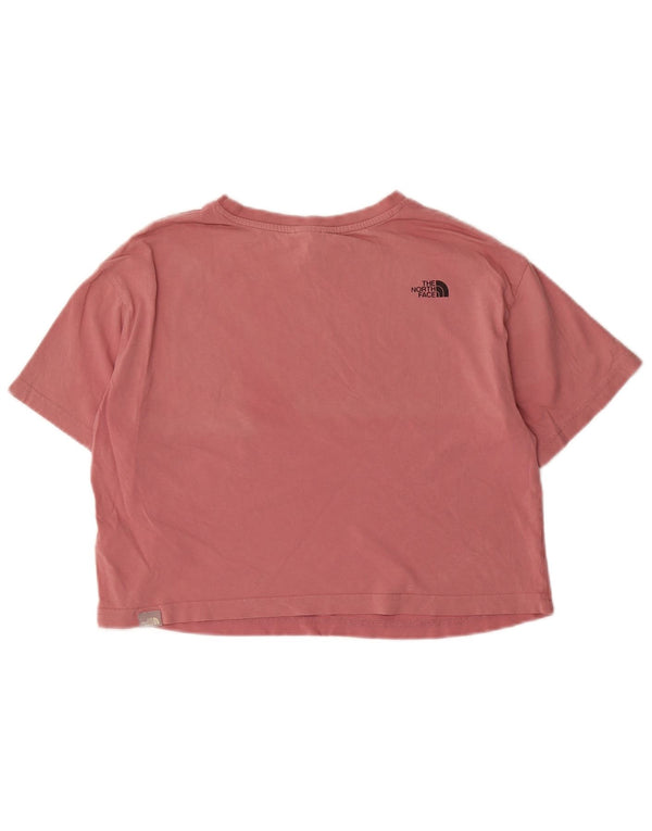 Camiseta feminina The North Face Crop Top UK 14 algodão rosa médio