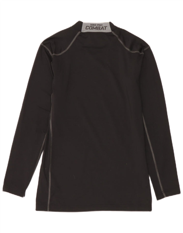 Top masculino Nike manga comprida grande poliéster colorblock preto