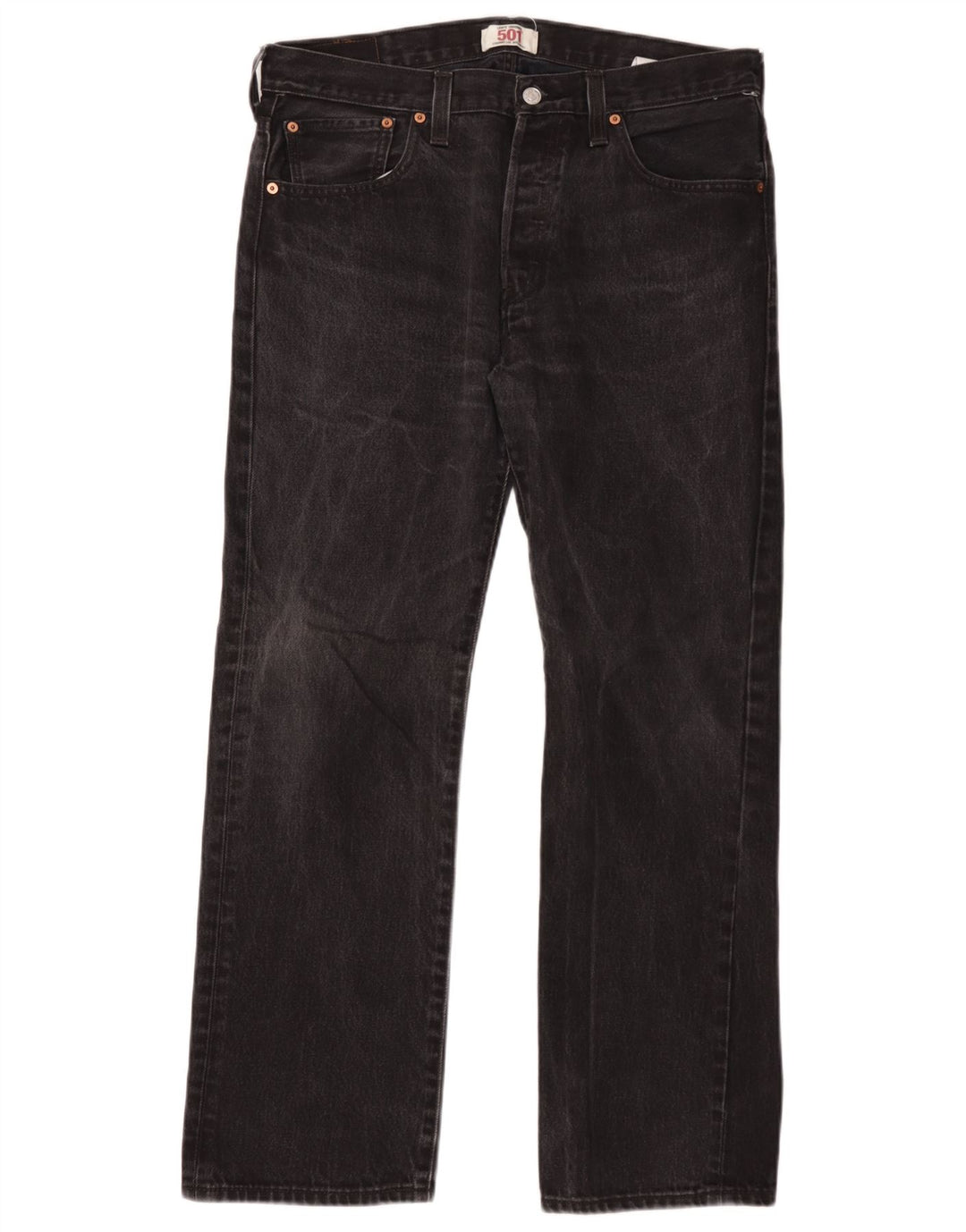 Jeans Levi's 501 Straight Masculino W34 L30 Algodão Preto