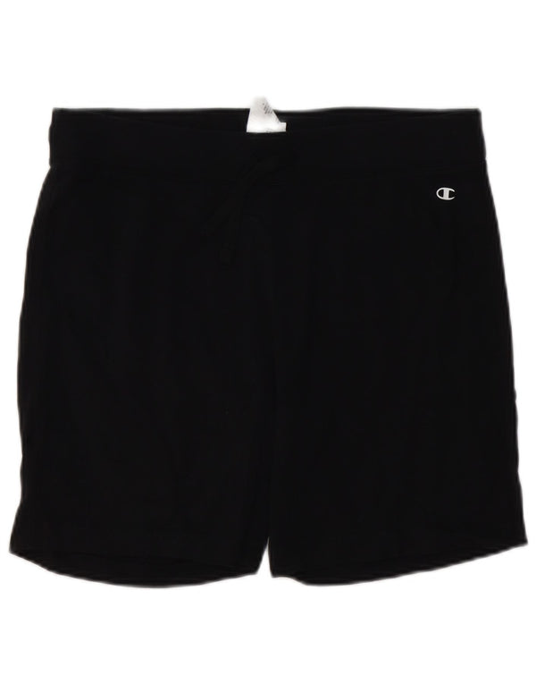 Shorts esportivos femininos Champion UK 18 XL algodão preto