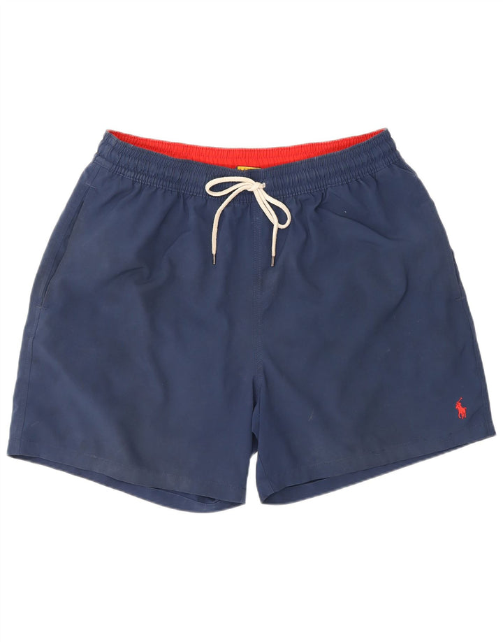 Shorts de natação masculino Polo Ralph Lauren XL azul marinho poliéster