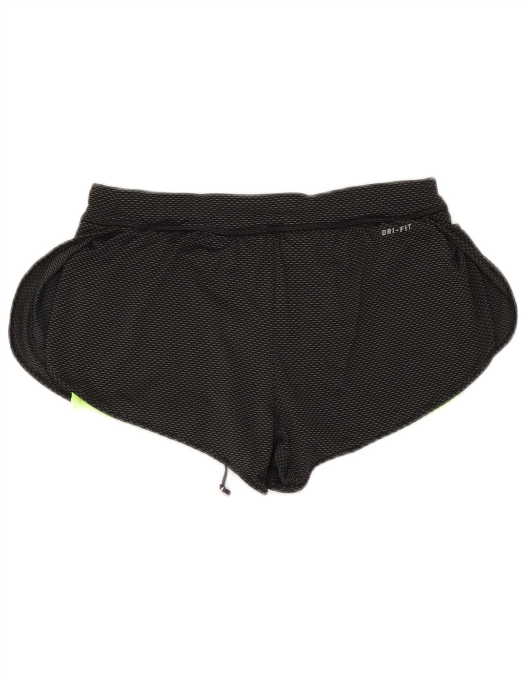 Shorts esportivos femininos Nike Dri Fit UK 8 pequenos poliéster preto