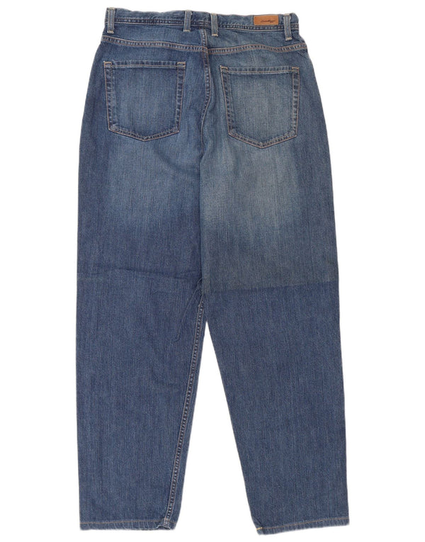 EDDIE BAUER Womens High Waist Loose Jeans US 14 XL W32 L29 Blue Cotton