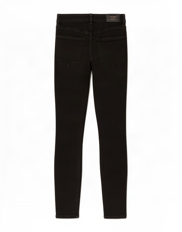Calça jeans skinny feminina Zara EU 34 2XS W24 L26 algodão preto