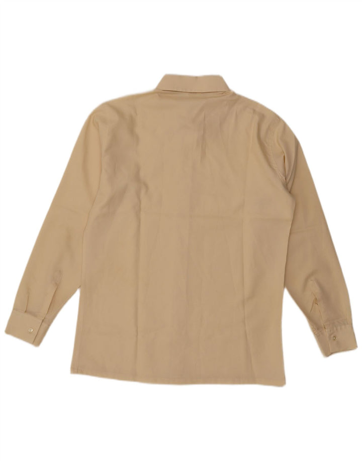 Camisa masculina vintage tamanho 42 16 1/2 grande amarelo