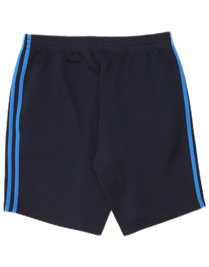 Shorts esportivos masculinos Adidas grandes poliéster azul marinho