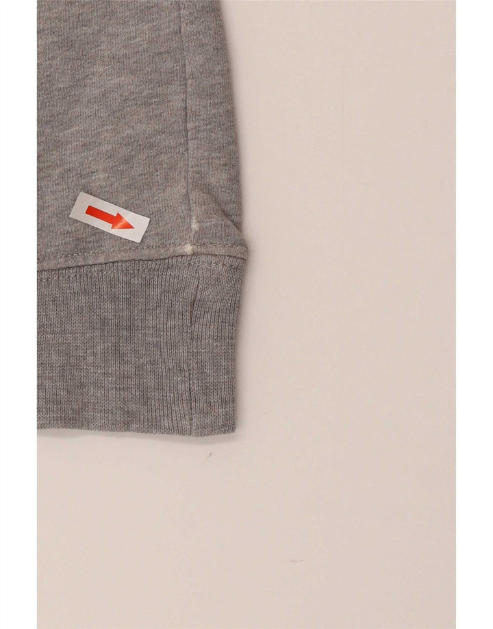 Suéter Carhartt masculino com capuz gráfico grande cinza