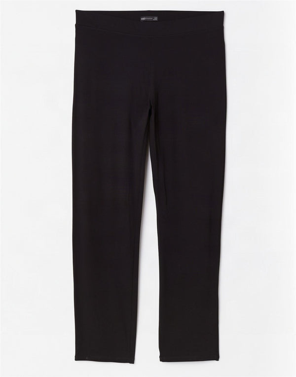 Leggings femininos Marks & Spencer Reino Unido 18 XL azul marinho algodão