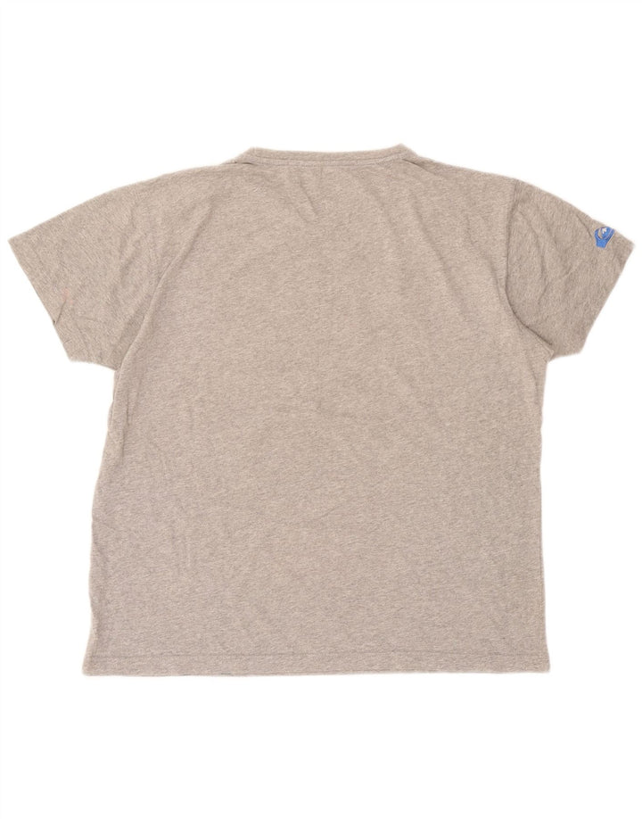 Camiseta masculina Quiksilver Regular Fit gráfica cinza médio
