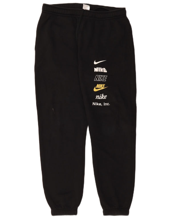 Nike masculino gráfico agasalho calças joggers grandes esportes de algodão preto