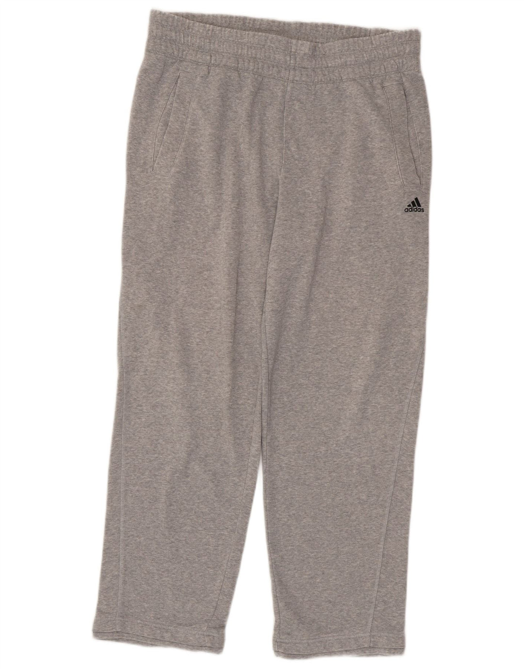 Adidas Mens Climalite Calças de treino cinza médio algodão