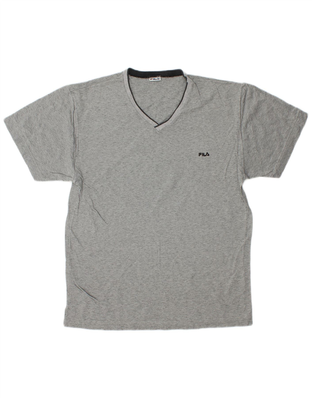 Camiseta masculina Fila Top cinza médio algodão