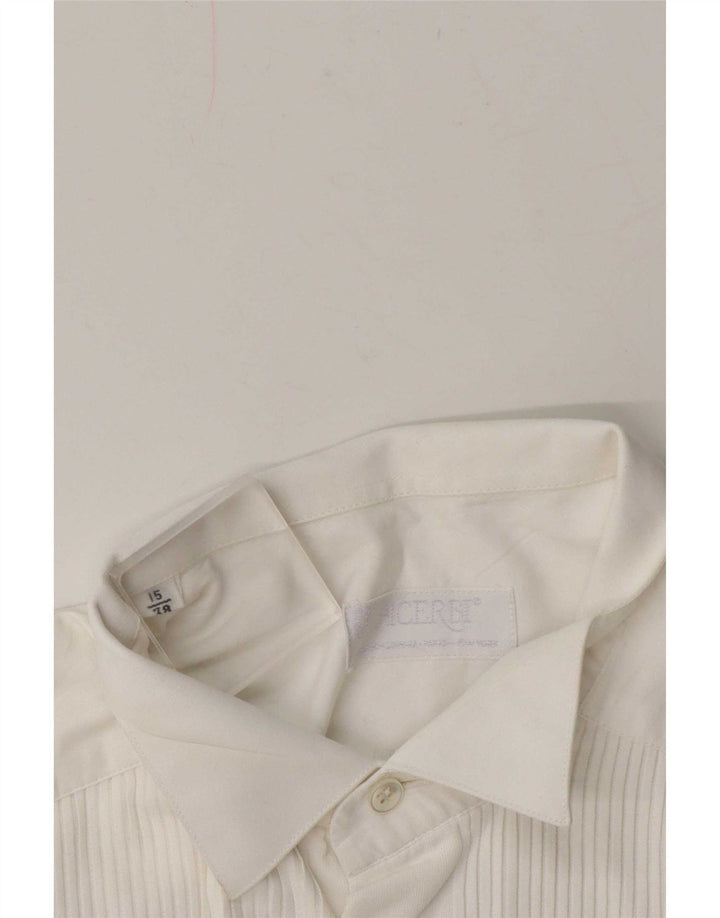 Camisa formal masculina Acerbi tamanho 38 15 médio branco