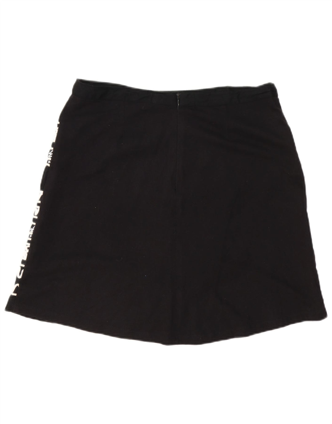 Saia feminina Desigual linha A W34 grande preto paisley