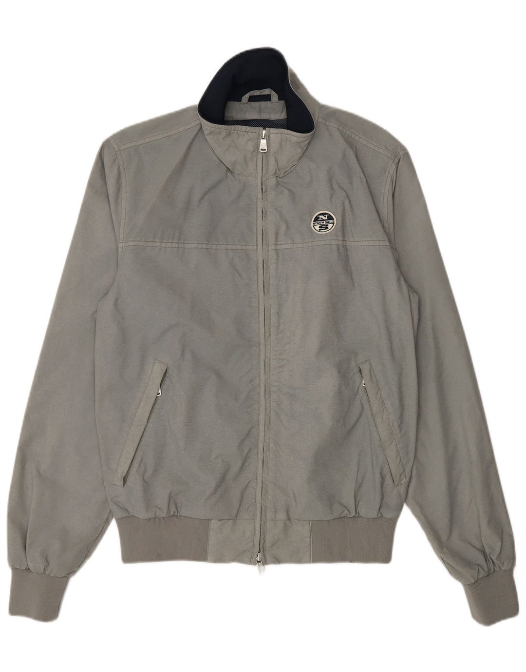 Jaqueta bomber masculina North Sails UK 38 nylon cinza médio