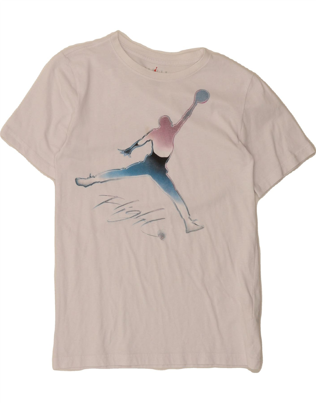 JORDAN Boys Graphic T-Shirt Top 13-14 Years XL  White Cotton Vintage Jordan and Second-Hand Jordan from Messina Hembry 