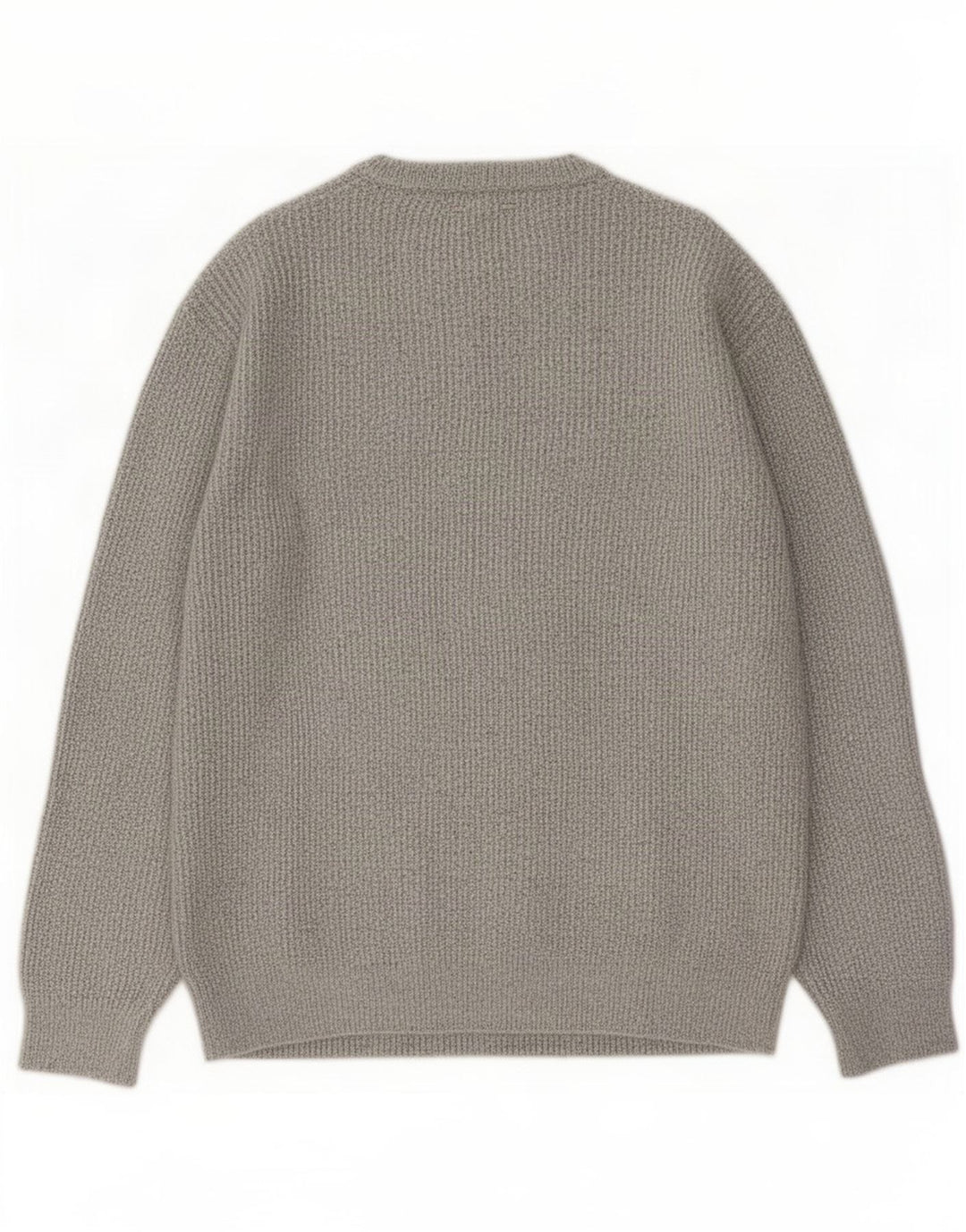 Suéter masculino Marks & Spencer com gola redonda, grande poliamida cinza