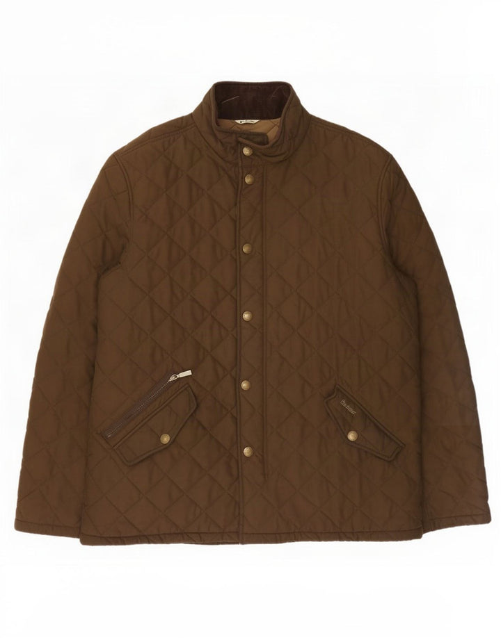 Jaqueta acolchoada masculina Barbour UK 42 XL marrom