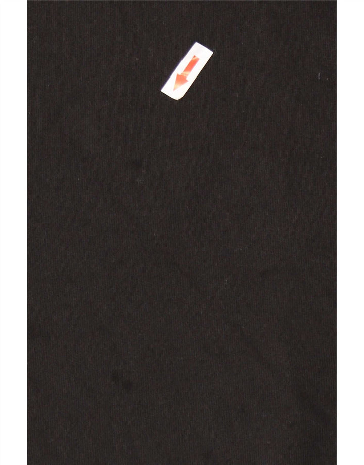 Suéter masculino Superdry com zíper e gola XL em algodão preto